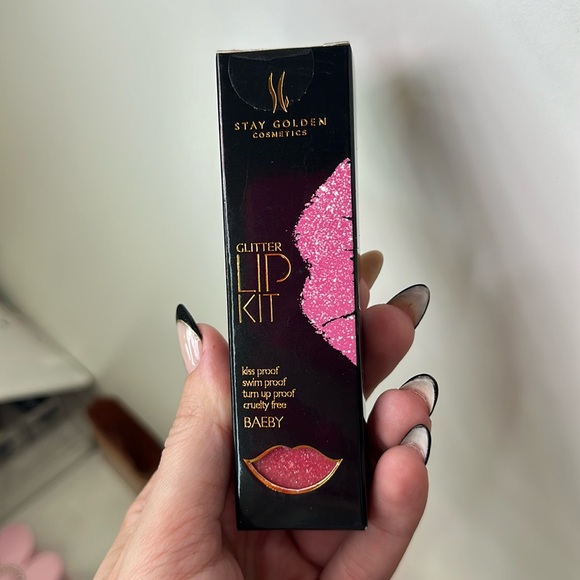 stay golden cosmetics Makeup Stay Golden Glitter Lip Kit Poshmark
